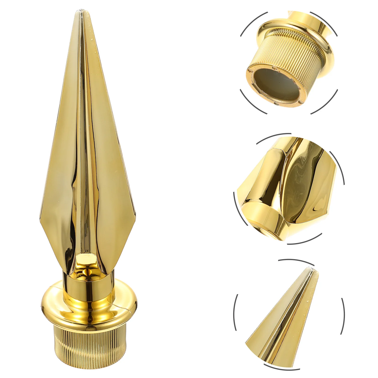 Brass Flag Pole Topper Tuba Ornament Eagle Head Tip The Office