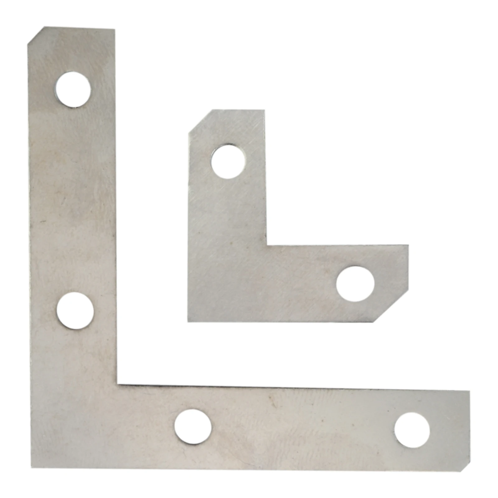 Angled Furniture Hardware Furniture Hardware Stainless Steel Angle Bracket Angle Connector Furniture Corner Protector Angle Bracket Decorative Corner Cover 1 Set L Shaped Iron 26mm/50mm Flat Fixing Mending Repair Plates Brackets for Table Jewelry Box Wooden Case