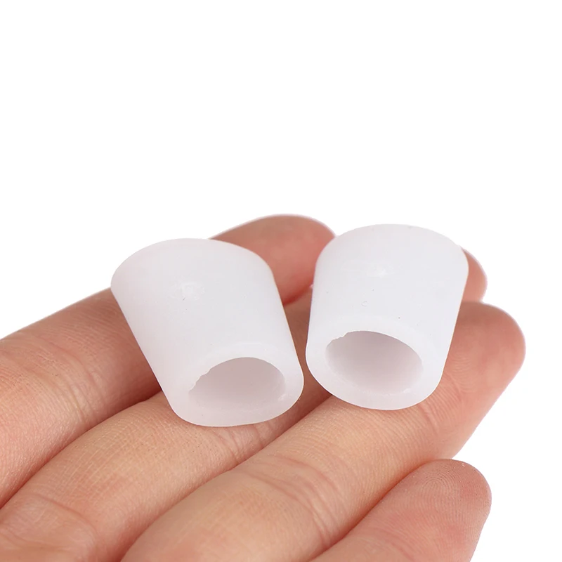 Toe Corrector 6pcs/lot Silicone Gel Little Toe Tube Corns Blisters Corrector Pinkie Protector Gel Bunion Toe Finger Protection Sleeve