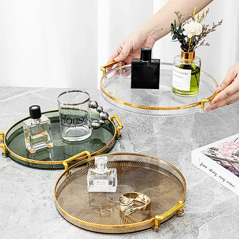 Acrylic-Round-Storage-Tray-Home-Living-Room-Coffee-Table-Tea-Cup ...