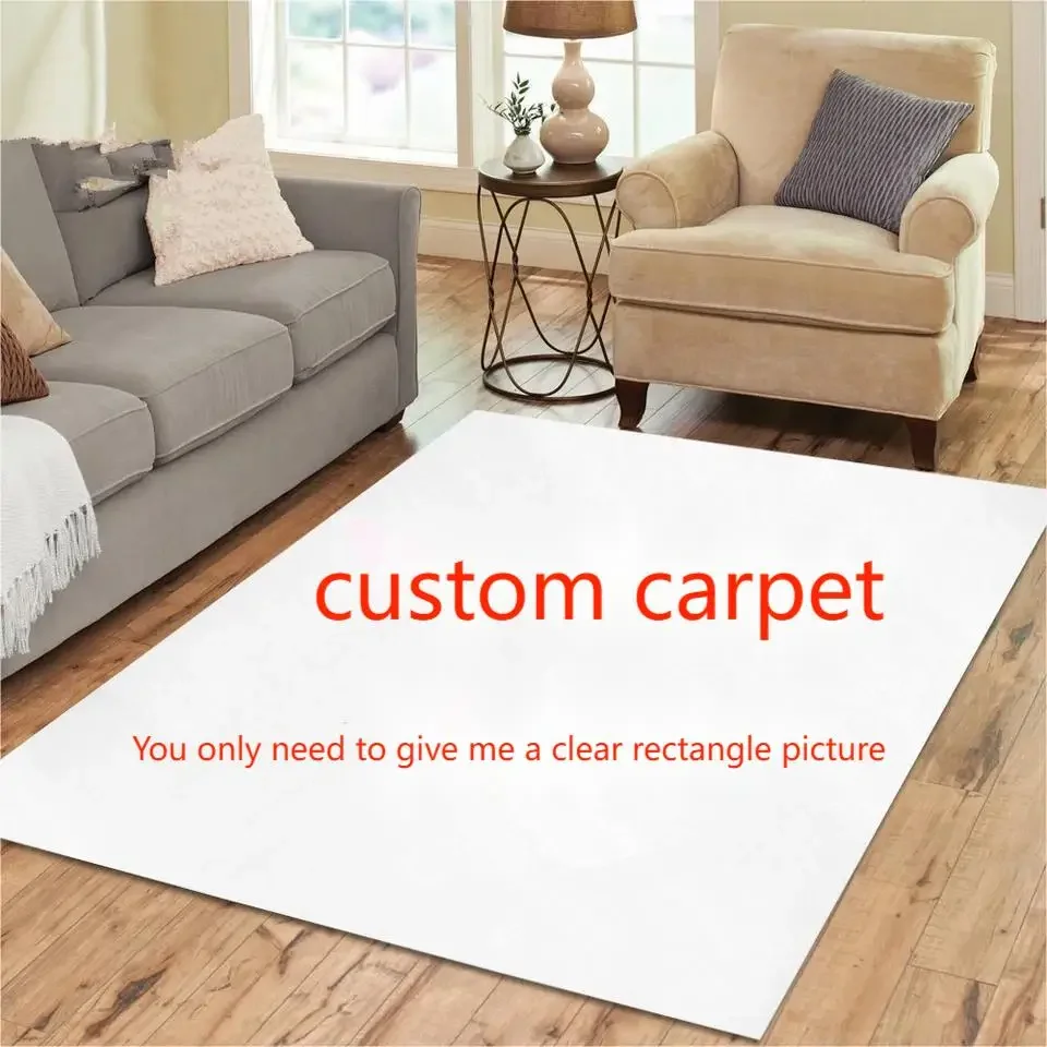 

Custom Carpet Printed Rectangle Area Rugs for Adult YogaMat Bedroom Decor Non-slip Personalized Doormat Carpets LivingRoom