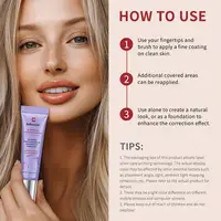 Fond de teint à rougeurs correctes longue durée, cosmétiques coréens erboriens ﻿ Crème CC à base de liquide, 3 couleurs, couverture complète, imperméable 4