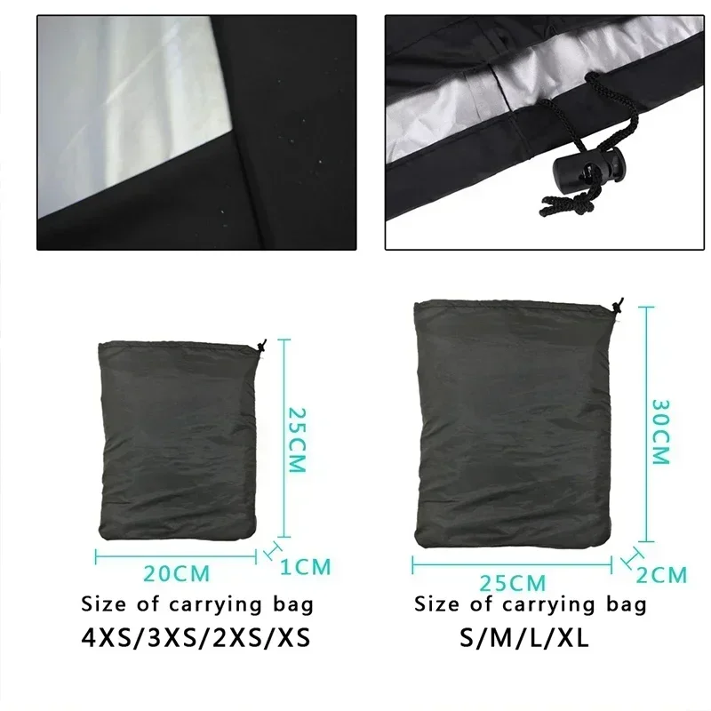 BBQ Cover Anti-Dust Waterproof Heavy Duty Grill Cover Rain Protective Round Rectangle Outdoor Barbecue Accessories