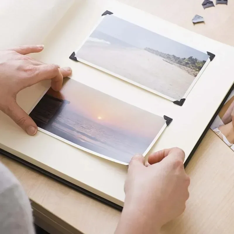 Photo Album Scrapbook Corner Stickers Creative Kraft Paper Stickers Scrapbooking Picture Protect Decor
