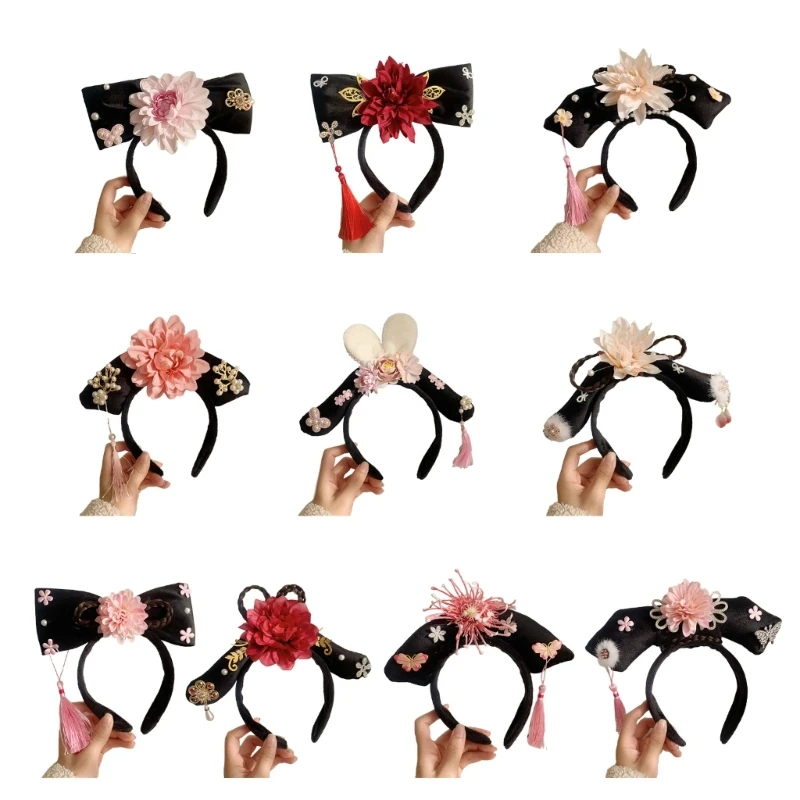 

Chinese Qing Dynasty Traditional Headdress for Girls Stage Performances