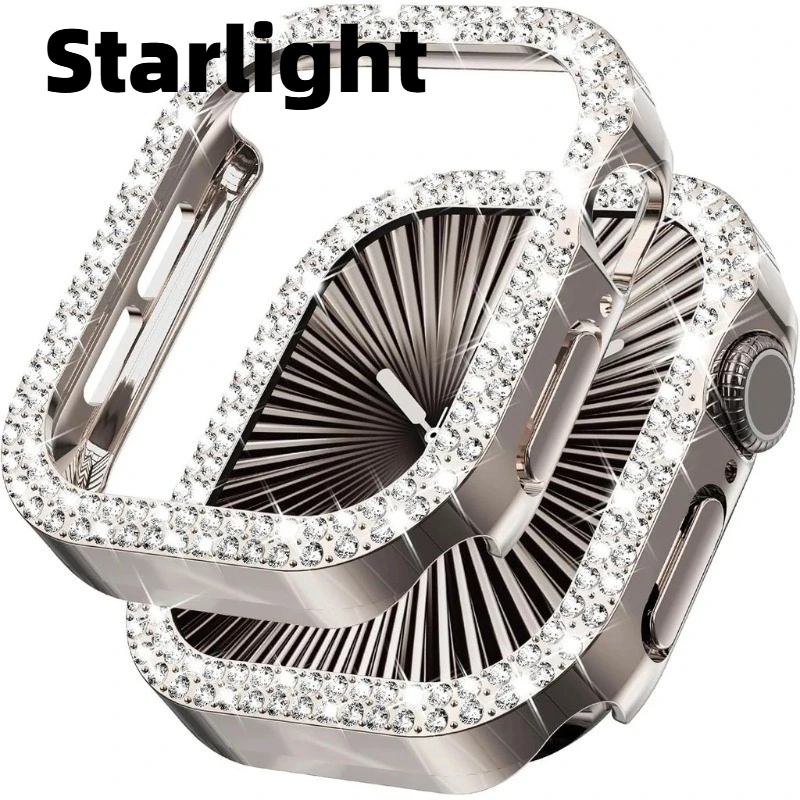 รูปสินค้า เคสใสประดับเพชร ป้องกันรอยสำหรับ Apple Watch ทุกรุ่น