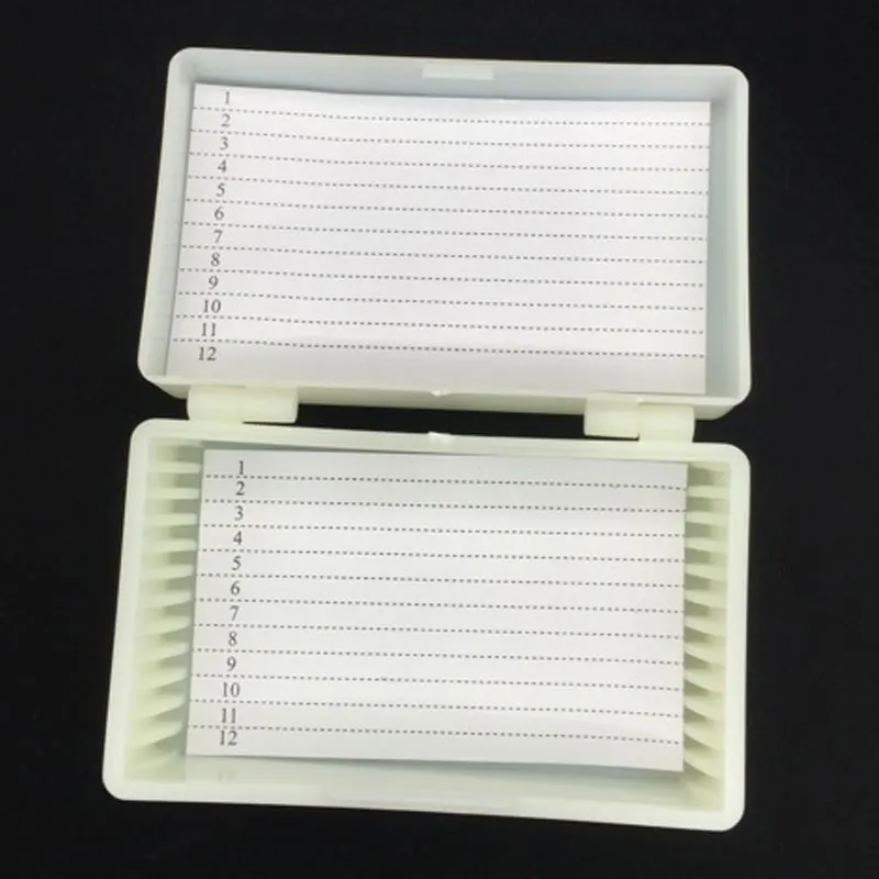 

Plastic Microscope Slides Box Pathological Slides Storage Holder Case