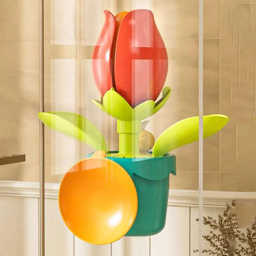 Giocattoli da Bagno a Forma di Fiore per Bambini, Giochi d'Acqua per il Bagnetto, Divertente Girasole da Bagno con Bollitore, Giocattolo per il Bagnetto dei Bambini - immagine 3