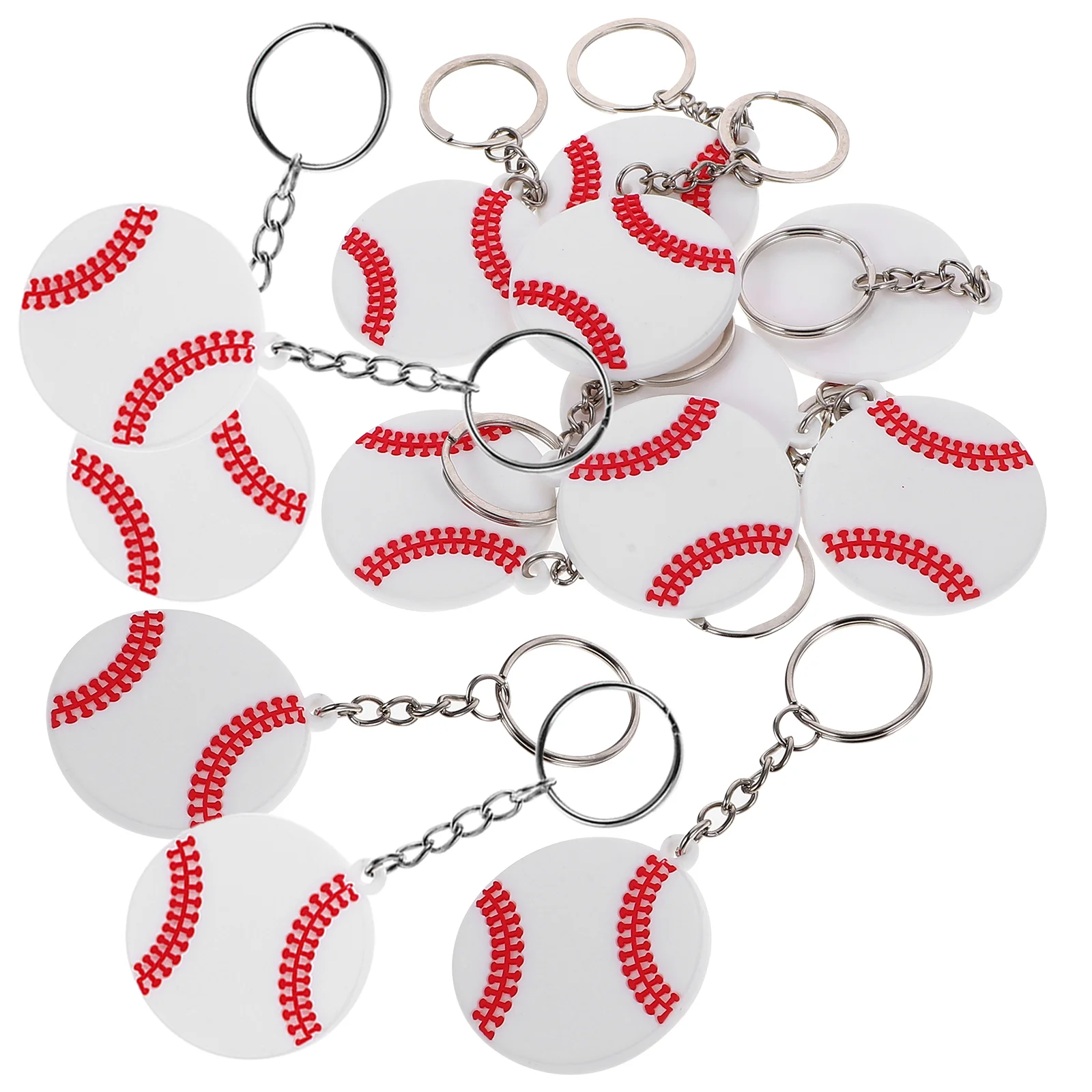 20 Pcs Volleyball Key Ring Volleyball Keychain Volleyball Charms Sports Keychain Sports Party Favors 6pcs soccer keychains sports ball key ring mini football key pendant backpack hanging charms