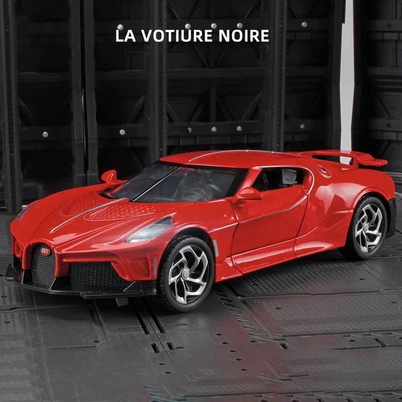 1:24 Bugatti La Voiture Noire Black Dragon Supercar Toy Alloy Car Diecasts & Toy Vehicles Car Model Car Toys For Children 5