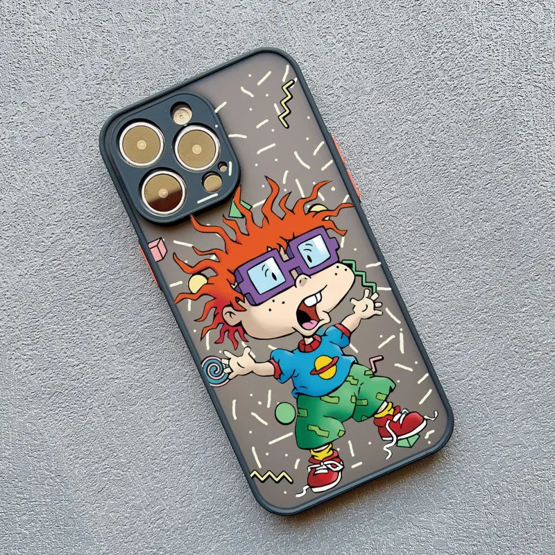 thumbnail image 1 of Cartoon Funny R-Rugrats Phone Case For iPhone 15 11 12 13 Pro Max X XR XS 7 8 SE 14Plus PC TPU Colourful Cute Covers, 1 of 5