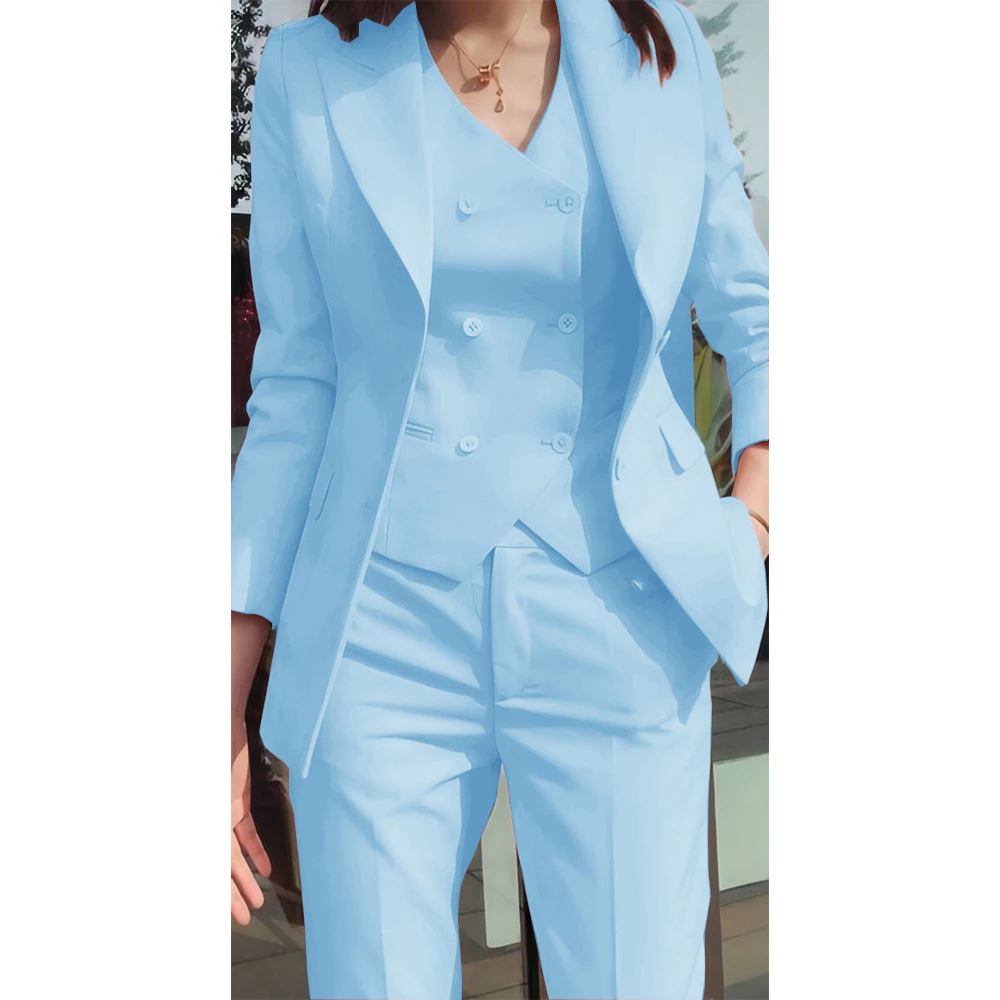 Women's Suit Three-Piece Suit 2024 New Formal Elegant Fashion Suit Casual Women's Suit Slim Design Full Suit