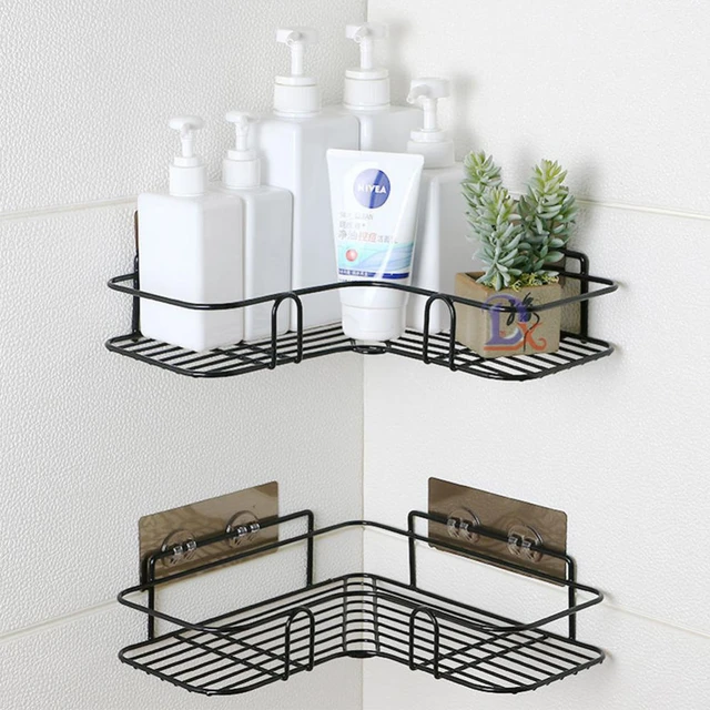 Shower Caddy Corner Shelf,Bathroom Shelves No Drilling Bathroom Storage &  Organiser with Rustproof Metal for Kitchen Accessories - AliExpress