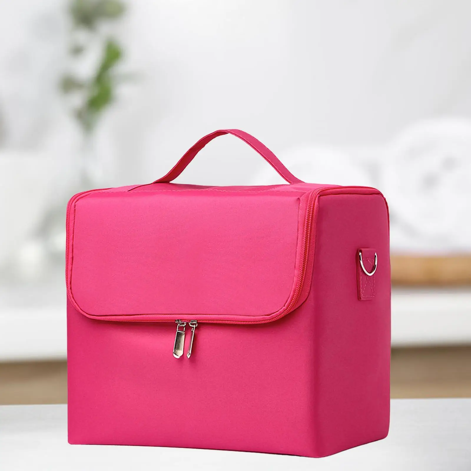 Travel Makeup Bag Waterproof Cosmetic Bag Multifunctional 28x20x25cm Lightweight Makeup Box Case Pouch