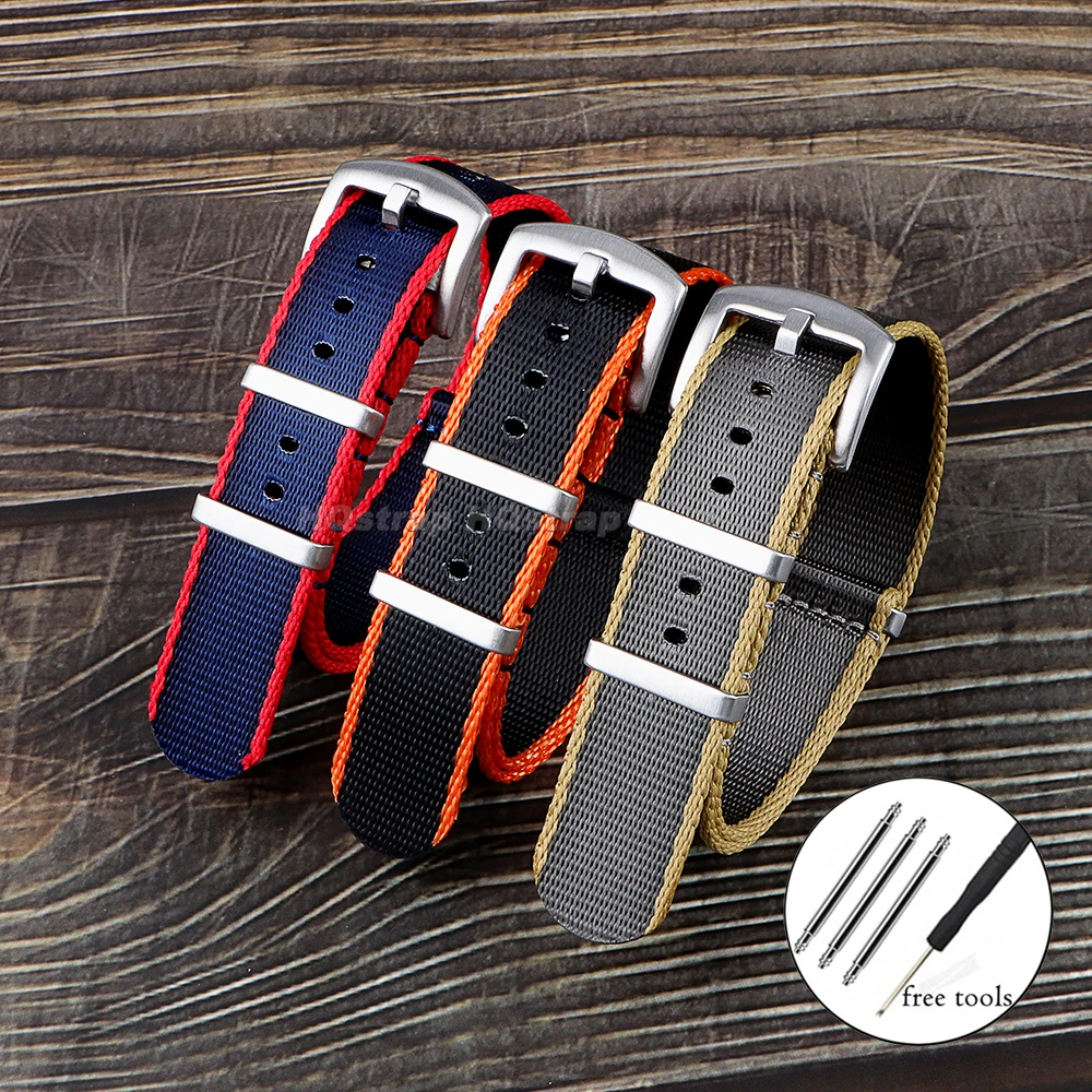 Premium Braided Nylon Canvas Watch Band - Universal Soft Sport Bracelet Accessory