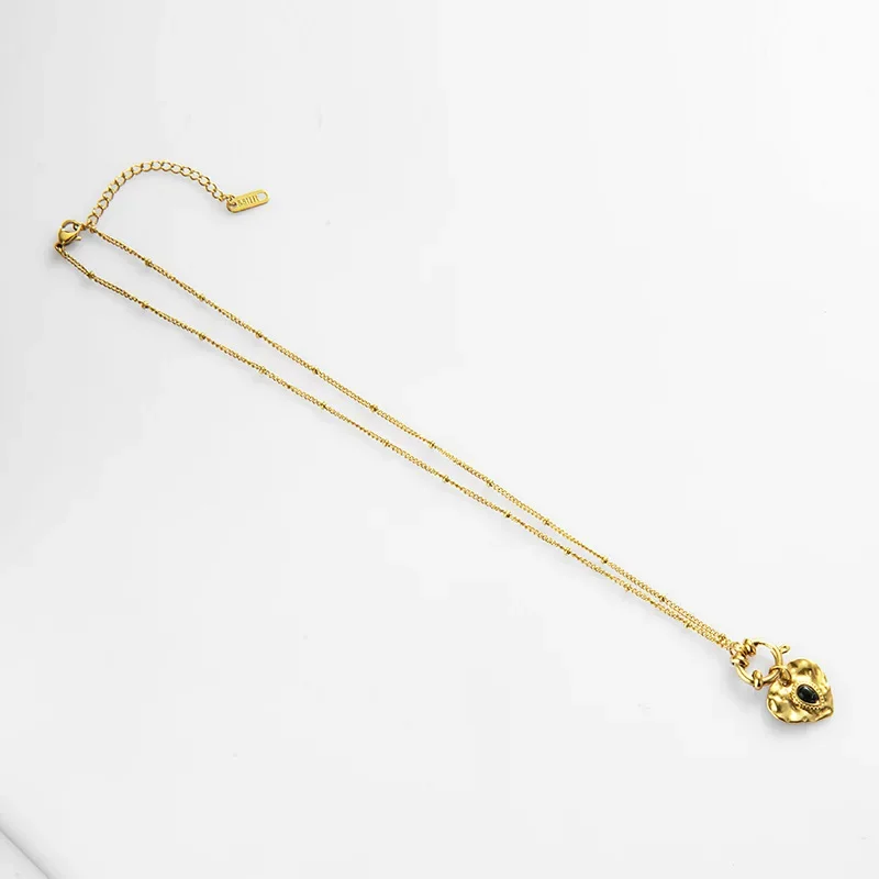 Heart Necklace For Women Simple Love Clavicle Chain  Jewelry Gift