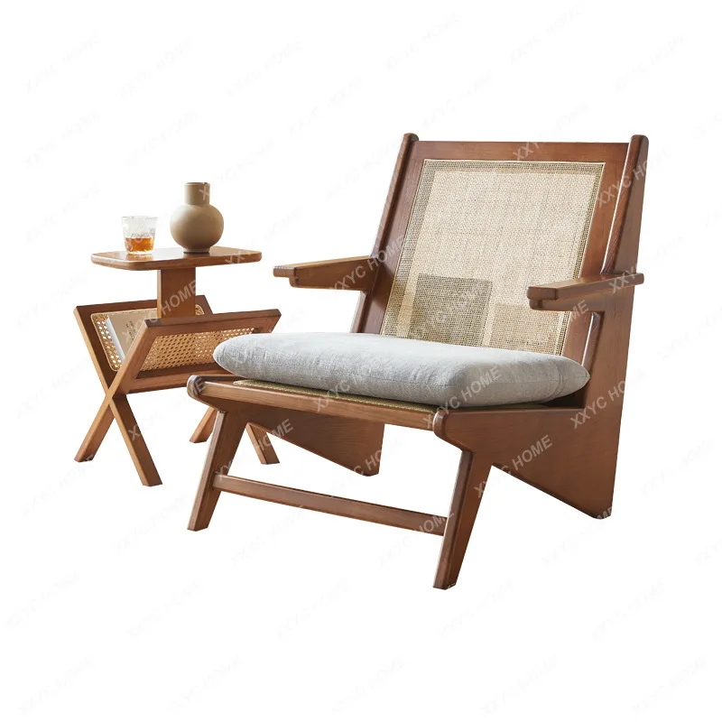 

Rattan Leisure Chair Simple Balcony Couch Combination Hotel Homestay Rattan Chair Three-Piece Set