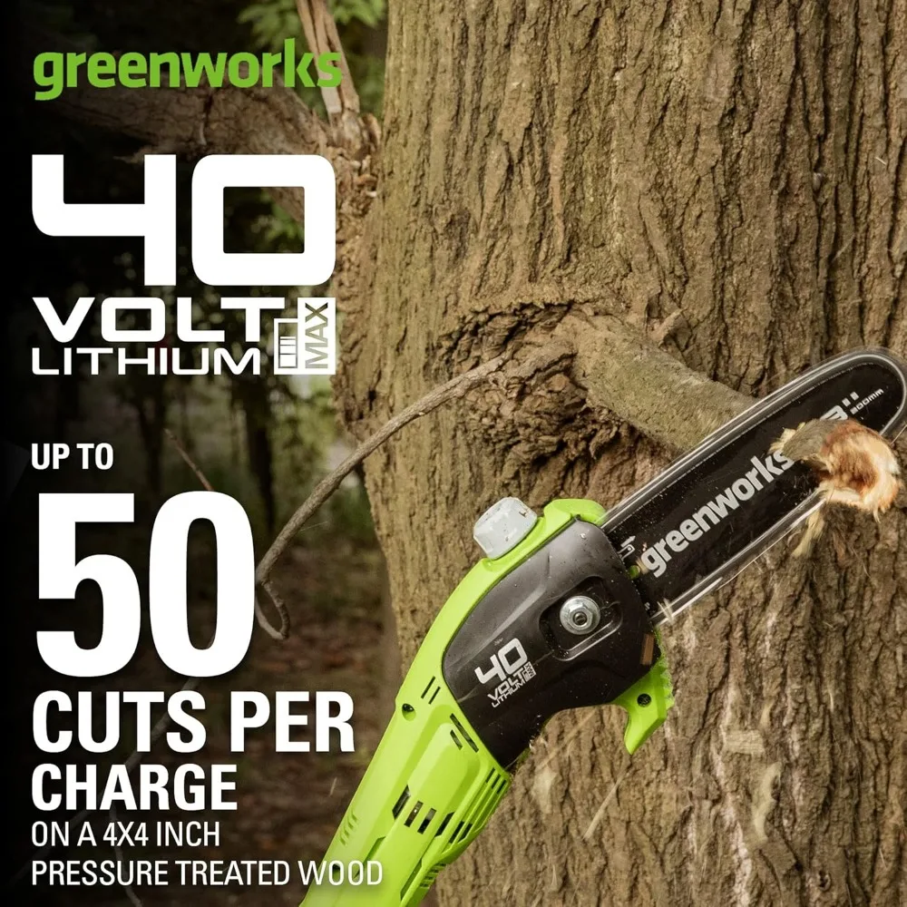 40V 8-Inch Cordless Polesaw, 2.0Ah Battery and Charger Included 3