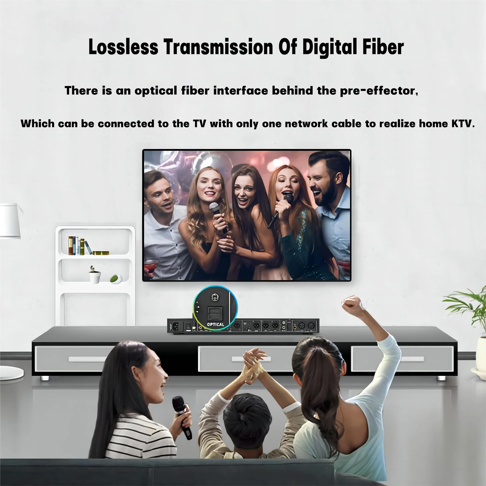 FX12 Karaoke Pre-effects KTV DSP Audio Processor Professional Digital Audio Echo Effect Anti Howling Processor With Bluetooth