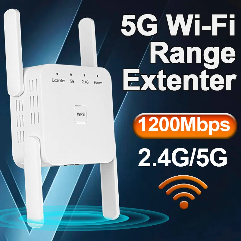 

Ретранслятор Wi-fi, 1200 Мбит/с, 2,4 ГГц