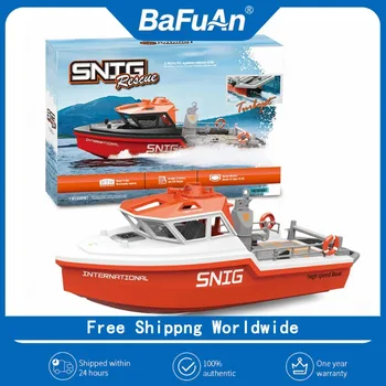TX694 RC Boat,2.4G 1/32 Scale,Powerful Brushless Motor,LongRangeWirelessElectricRemoteControl,RescueBoat Model,IdealToy forBoys 1