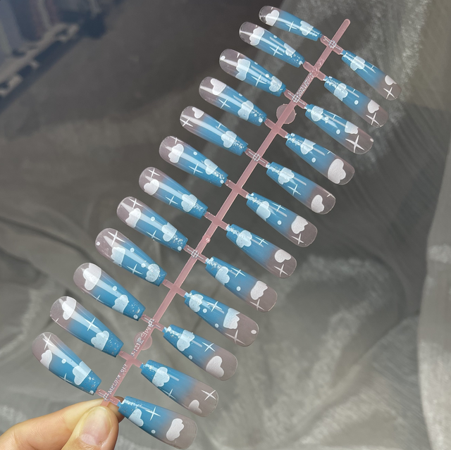 Matte Super Long Coffin False Nail Artificial Fingernails Fake Nails Nail Beauty Finger Manicure Free Shipping Items