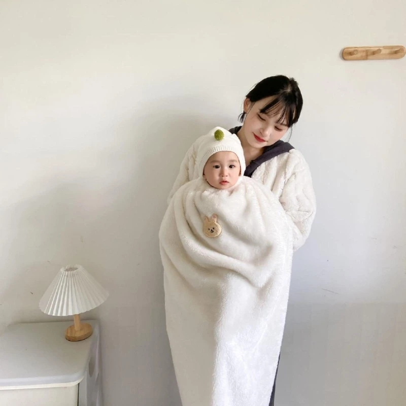 

Infant Swaddle Blanket Coral Fleece Sleeping Bag Stroller Windproof Wrap Blanket Dropshipping