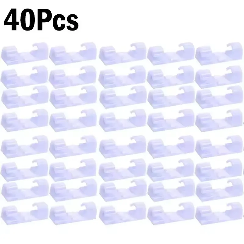 Self-Adhesive Cable Clips Organizer for Home, Office, and Car
