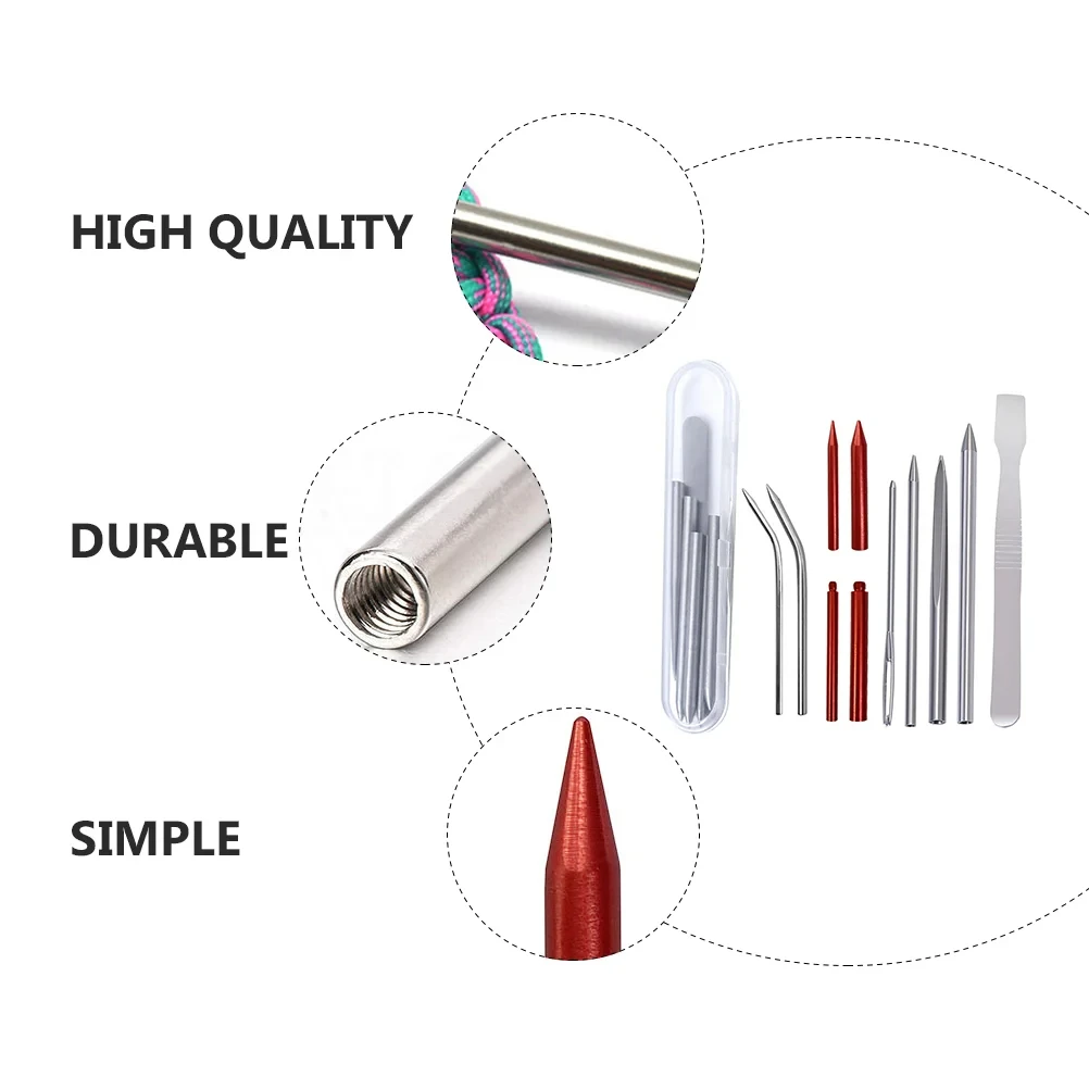 Paracord Needle Stitching Lace Weavinglacing Bracelet Fid Kit Accessories Set Tools Tool Smoothing Braiding Knotter Leatherjigs