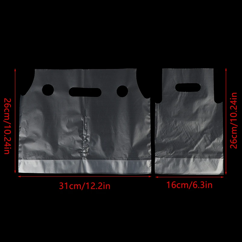 100Pcs Frosted Transparent Disposable Beverage Bags