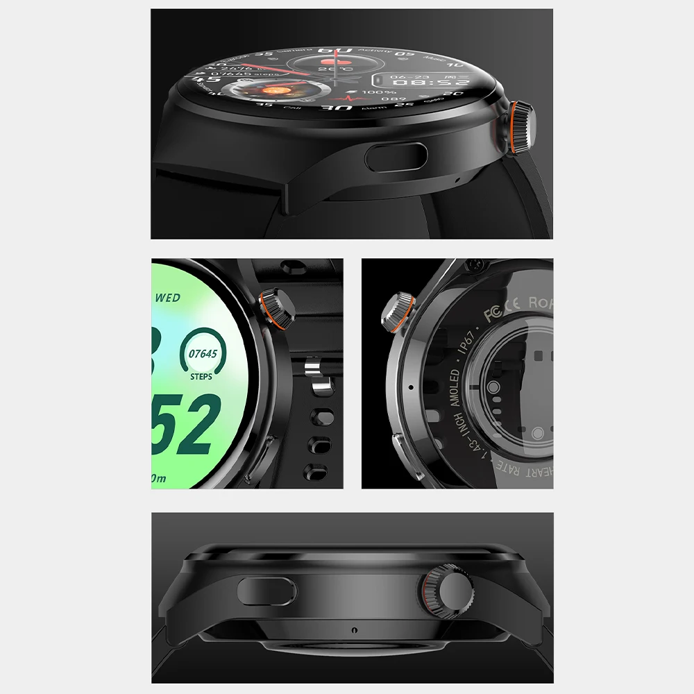 2026 New 1.39 "HD Screen Smart Watch BT Call Heart Rate Health Monitoring IP67 Waterproof Smart Watch for Android iOS GPS Track 5
