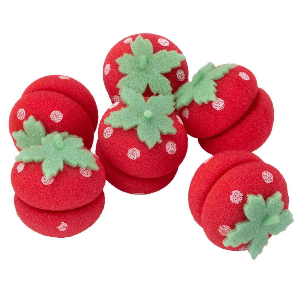 6x Soft Sponge Ball Hair ers Cute Strawberry Hair ers Lovely DIY