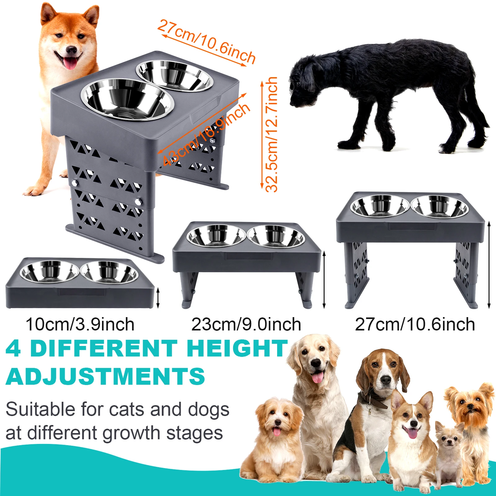 How Tall Should A Elevated Dog Dish Be