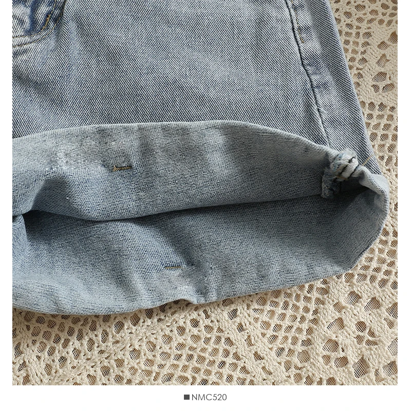outfits for women Shnsophi High Waist Loose Denim Shorts for Women New Summer Casual All Match Solid Crimping Shorts Feminino Jeans yoga shorts
