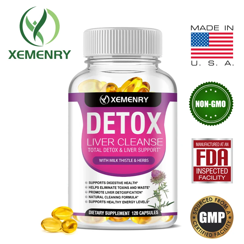 Milk Thistle Extract Capsules Detox Cleansing Liver Support and Repair Formula Aids Digestion and Elimination of Toxins Non-GMO images - 6