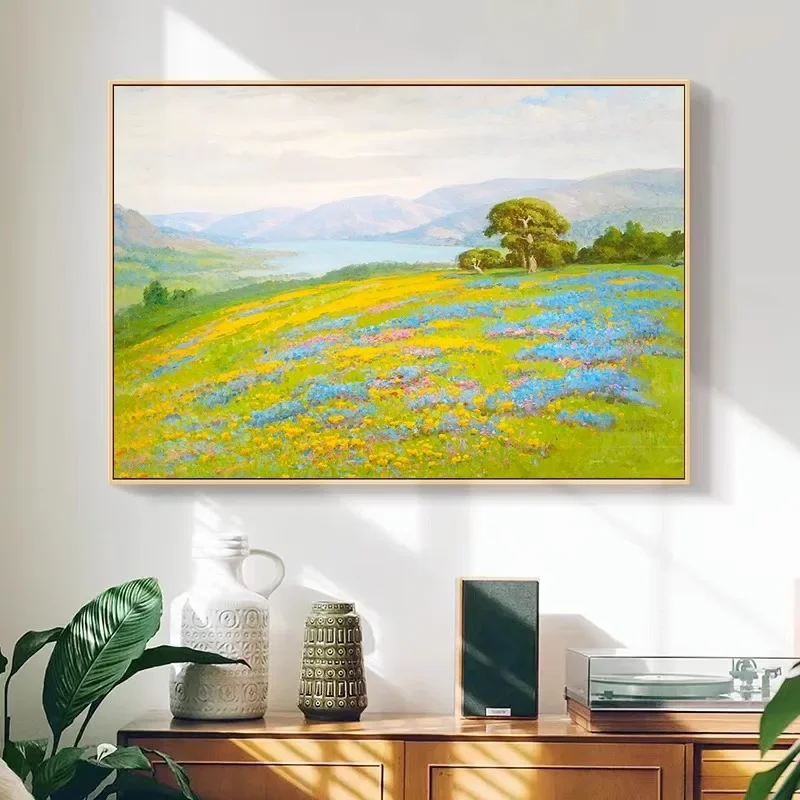 

0762956 Landscape painting hanging painting sofa background wall decoration entry porch oil painting