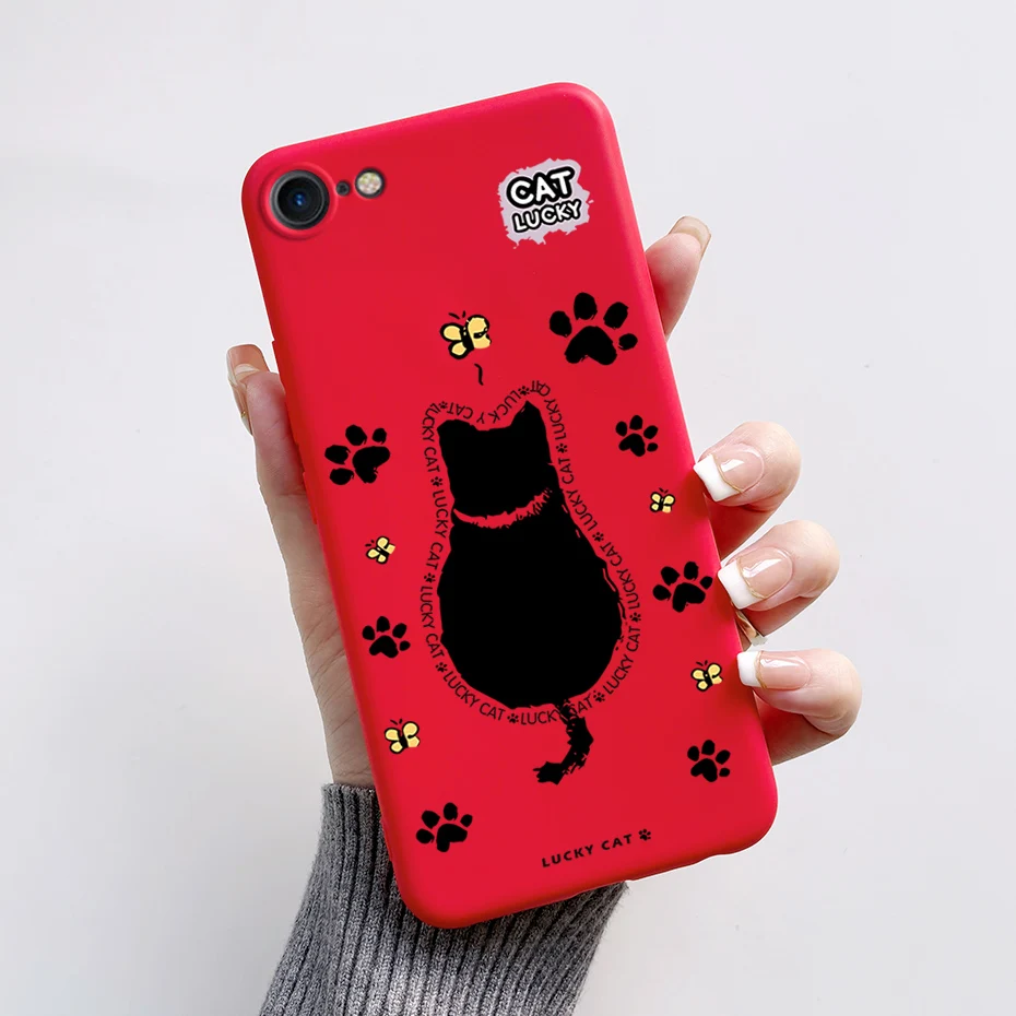Stylish Painted Soft Silicone TPU Phone Case - 4.7'' Protective Back Cover