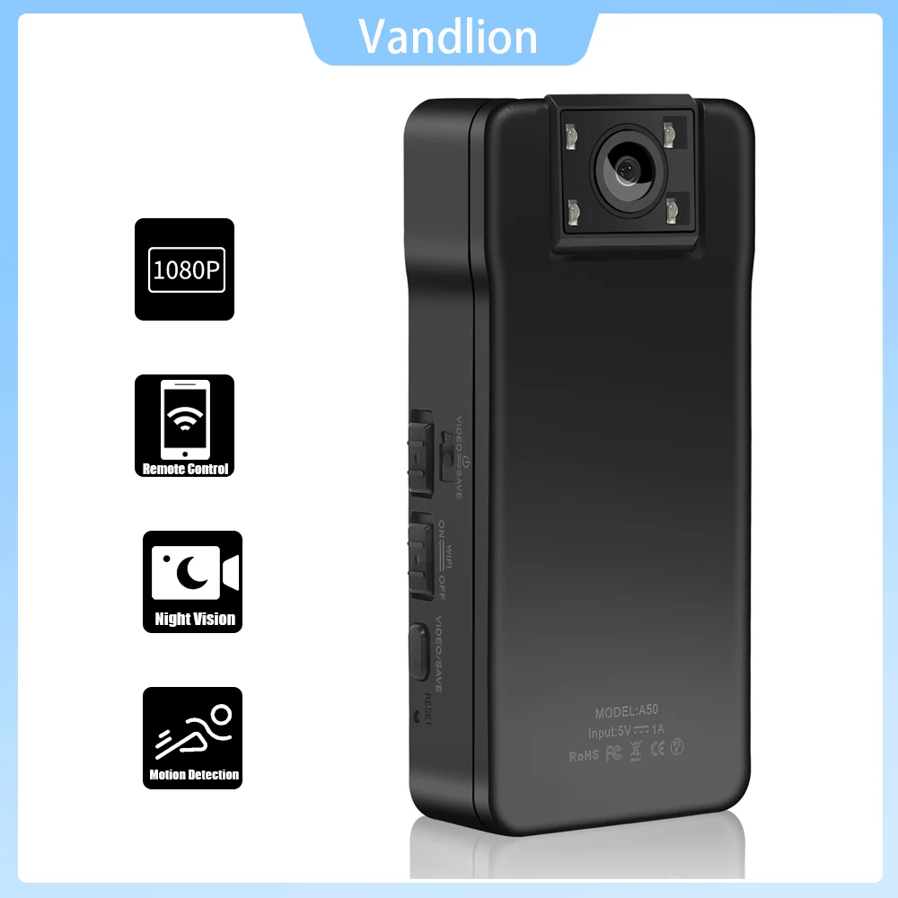 Vandlion-A50-Digital-Mini-WiFi-Camera-150-Degrees-Wide-Angle-Rotation ...