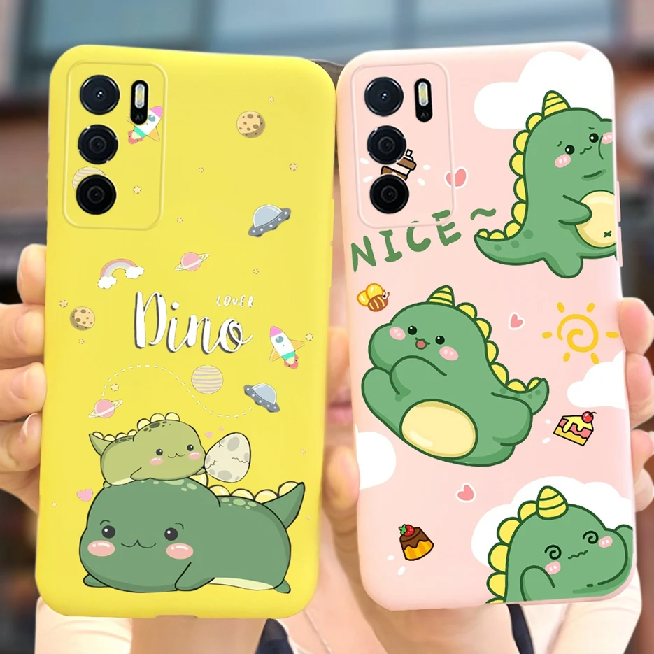 Cute Dinosaur Cartoon Soft Silicone Phone Case - Decorative Back Cover & Bumper