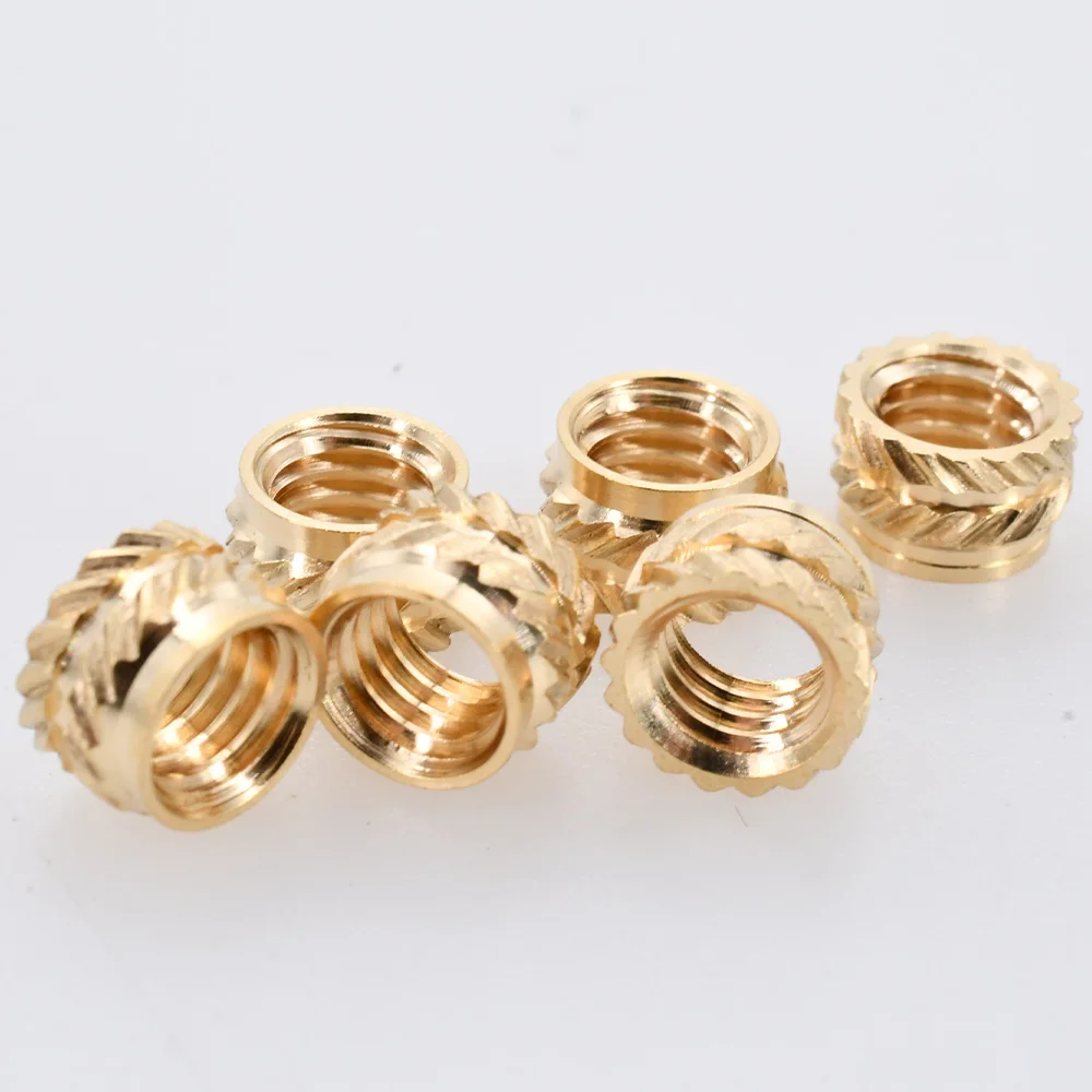 Hot Melt Knurled inserções, Porcas de cobre