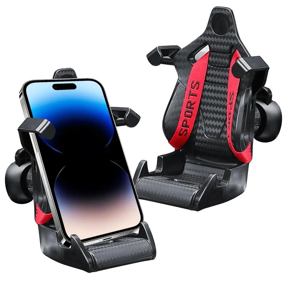 Racing Seat Autotelefonhalter Halterung Ständer mit Saugnapf für iPhone Samsung Smartphone Mobile Cell Support Bracket – Detail 13