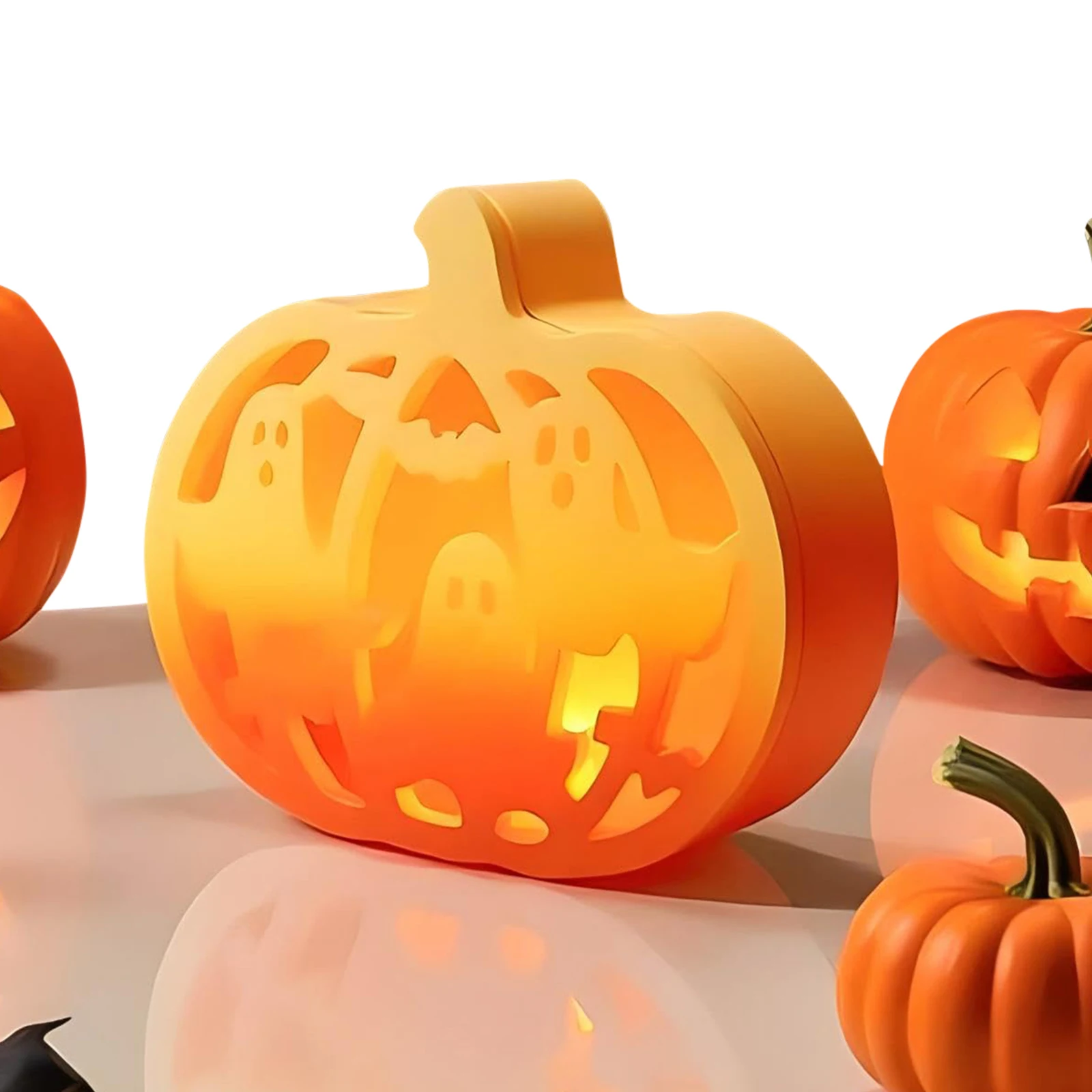 Pumpkin House Shaped Casting Silicone Molds Heat-resistant DIY Candle Silicone Molds Reusable Resin Mold Halloween Christmas Dec