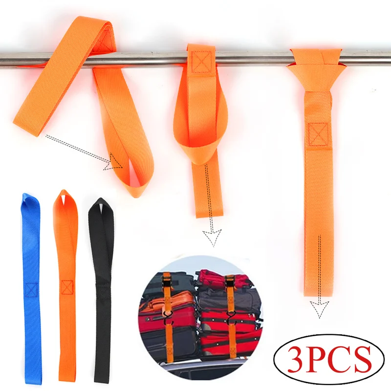 NylonWrapTowingRopesTrunkCargoLuggageLoopStrapUniversalCar