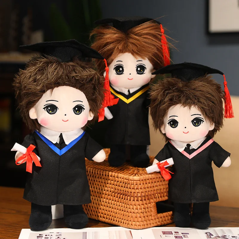 28/33cm Cute Idol Plush Doll Anime Stuffed Customization Figure Doctor Soft Plushies Dolls for Girls Boys Kids Graduation Gifts