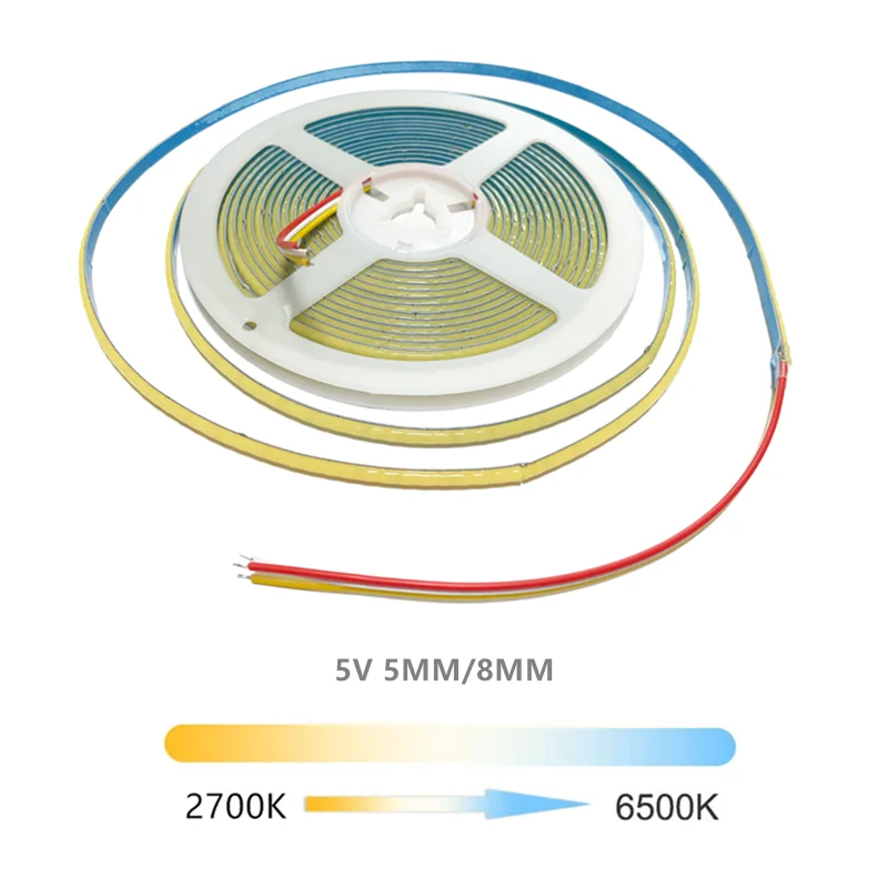 รูปสินค้า LED Strip Light ยืดหยุ่น ปรับแสงได้ 2700K-6500K