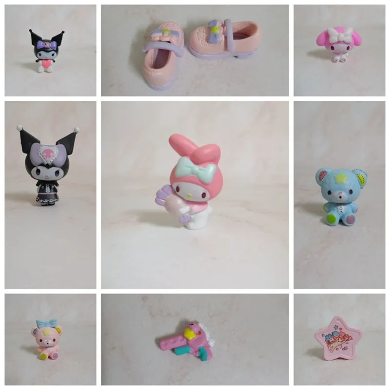 

Kawaii Kuromi Anime Toy Accessories Cute Candy Melody Simulation Dance Shoes Phone Case Diy Patch Material Doll Women Decoration