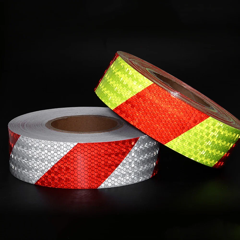 Reflective Tape Shining Reflective Safety Warning Tape Self Adhesive Twill Printing Reflective Tape for Car