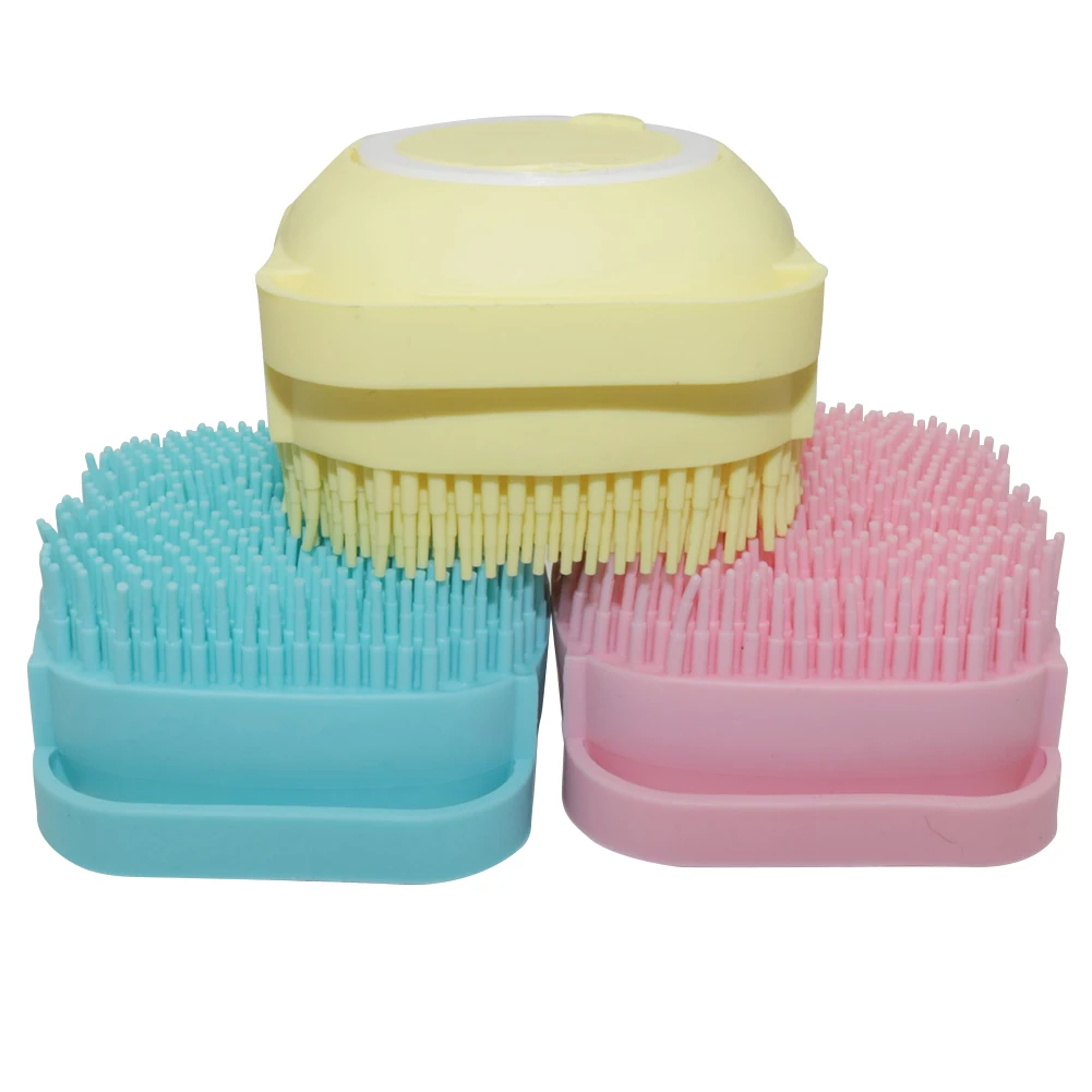 Bathroom Puppy Dog Cat Bath Massage Gloves Brush Soft Safety Silicone Pet Accessories for Dogs Cats Tools Mascotas Products