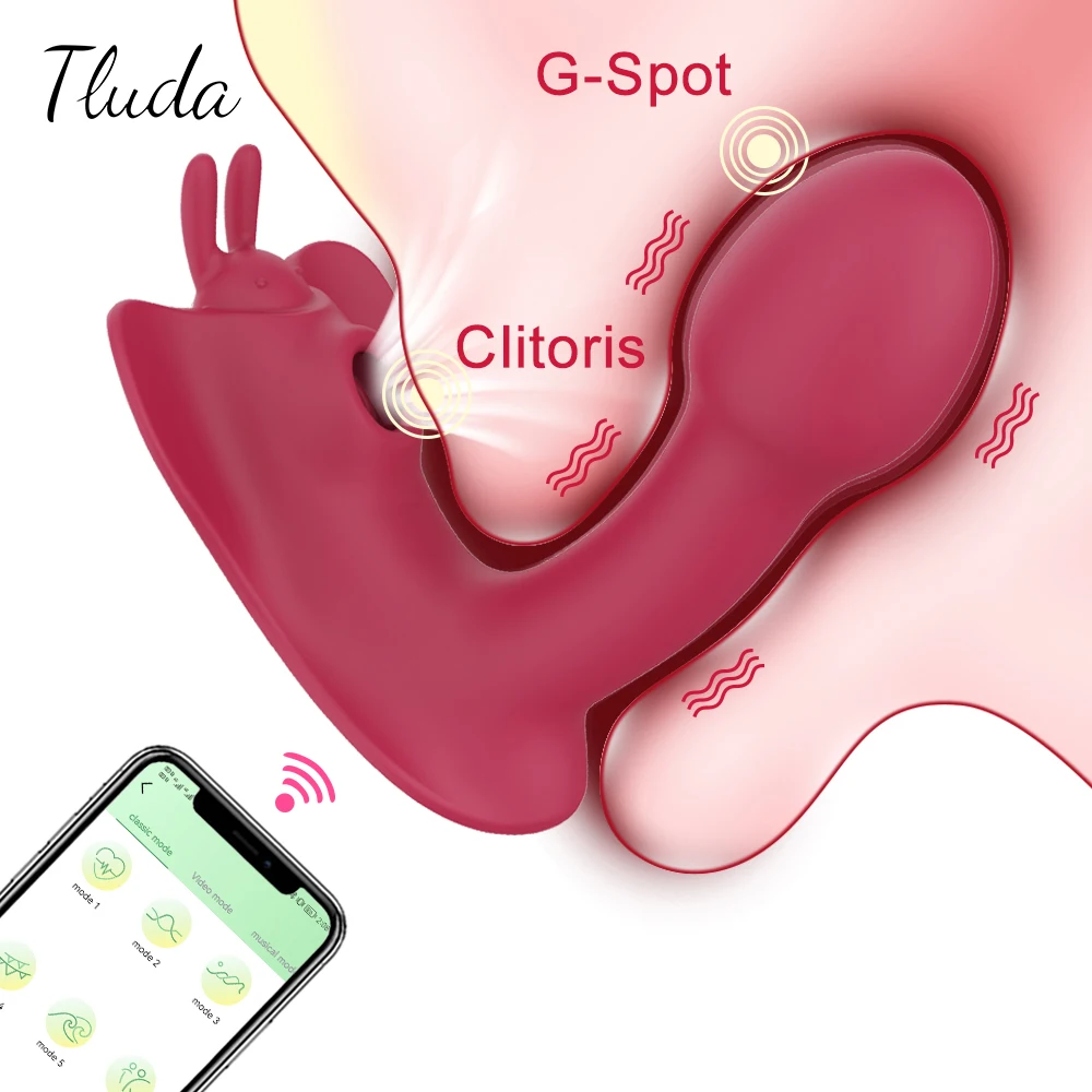 APP-Steuerung Vagina G-Punkt Vibrator für Frauen Klitoris Sauger Tragbarer Höschenvibrator Klitoris Stimulator Sexspielzeug für Paare Spiel