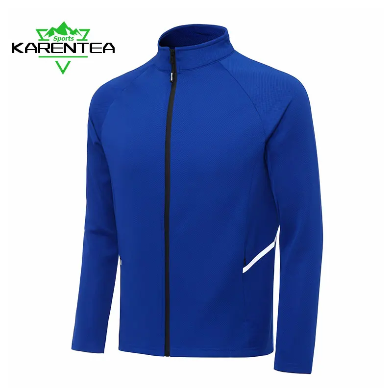 

Karentea Running Jacket Spring Sportswear Reflective Sport Jogging Gym Breathable Zipper Coats Fitness Jasket Men Coat Male